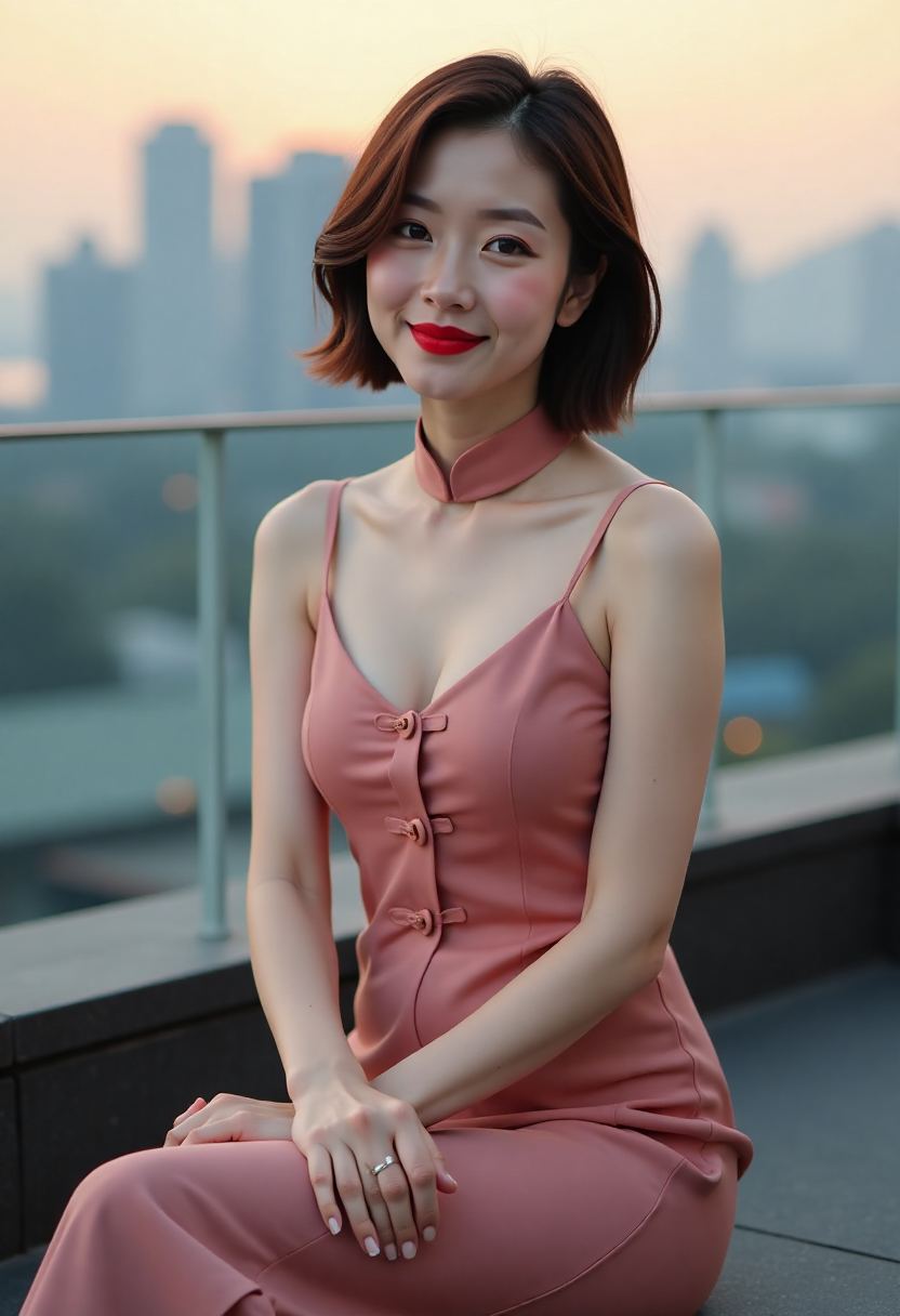 演员陈沐禾的片场访谈画面